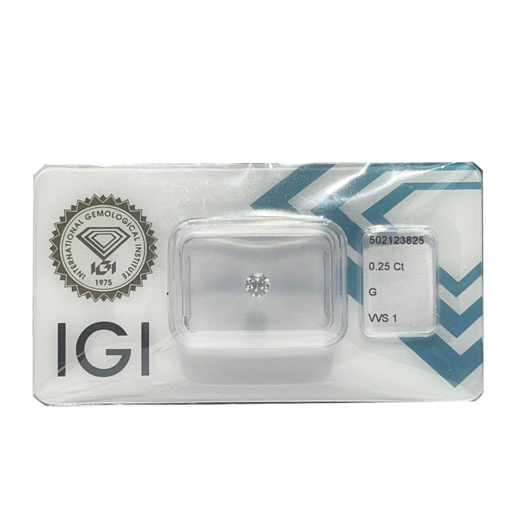 IGI الماس نفطة شهادة تألق قطع 0.25ct اللون G نقاء VVS 1