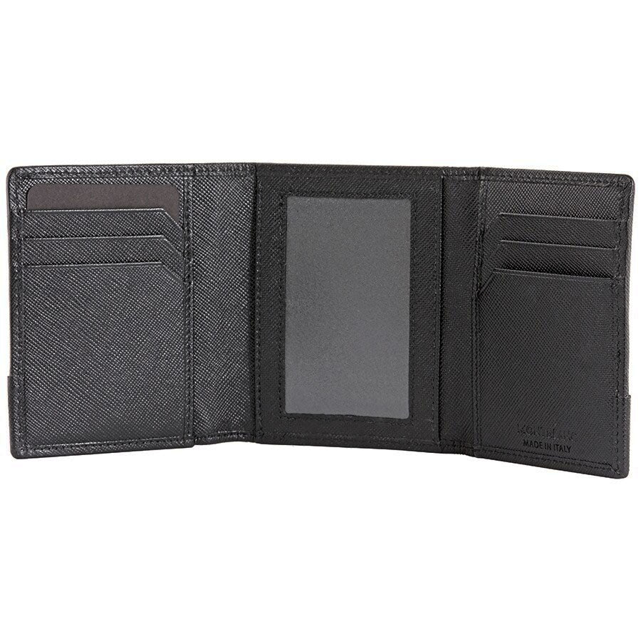 Montblanc Triple Sartorial Jet Black Business Card Holder 118399