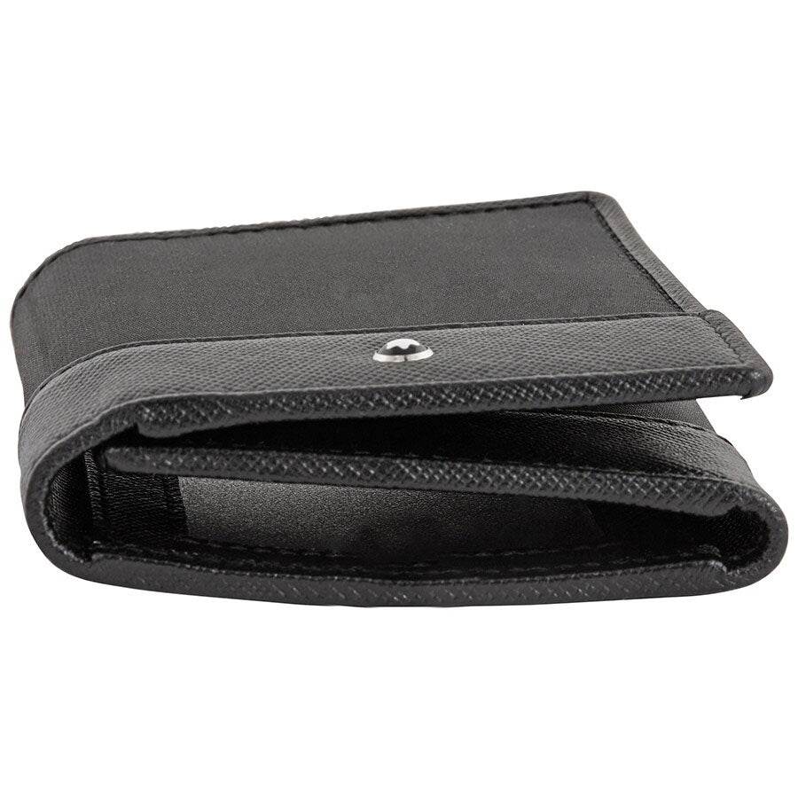 Montblanc Triple Sartorial Jet Black Business Card Holder 118399