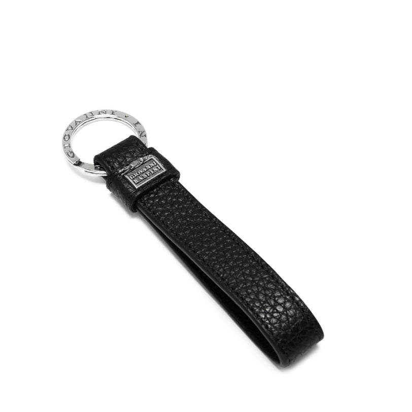 Giovanni Raspini key ring embossed leather 925 silver L0011