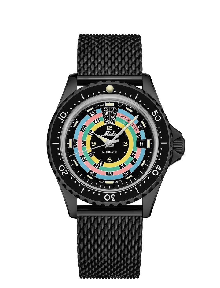 Mido Watch Ocean Star Decompression Worldtimer Limited Edition 1961 40mm Black Automatic Steel Finish PVD Black M026.807.33.051.00