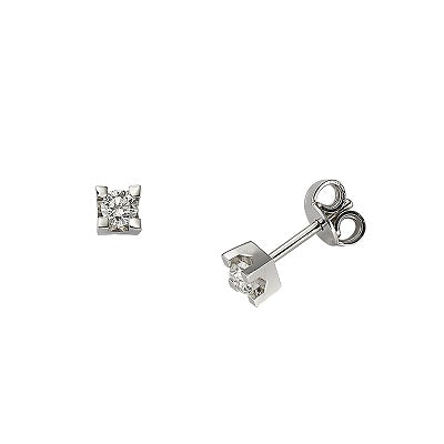 Sidalo earrings point light 18kt gold diamond 0.20ct color G purity VS M43-020