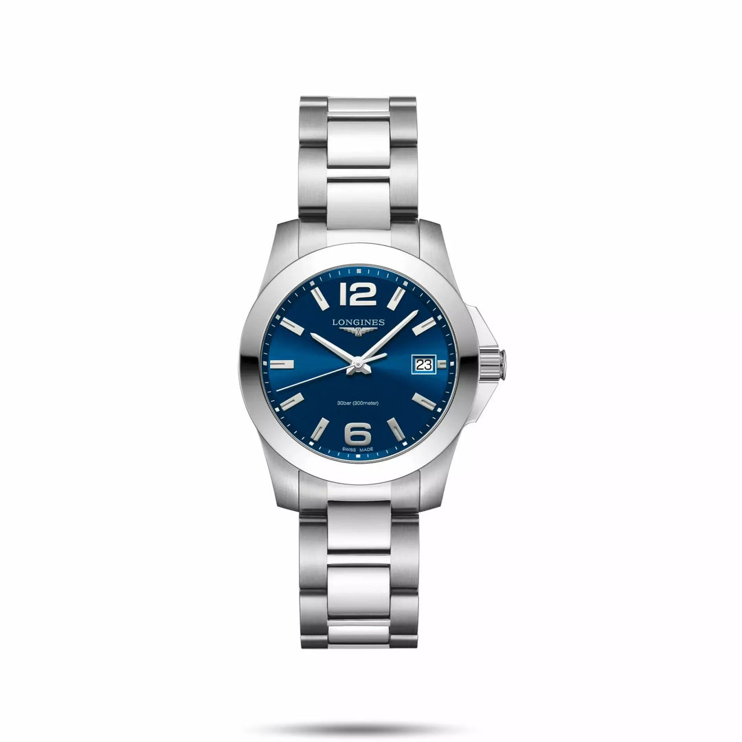 لونجين ساعة Conquest 34MM الأزرق التلقائي الفولاذ L3.377.4.96.6