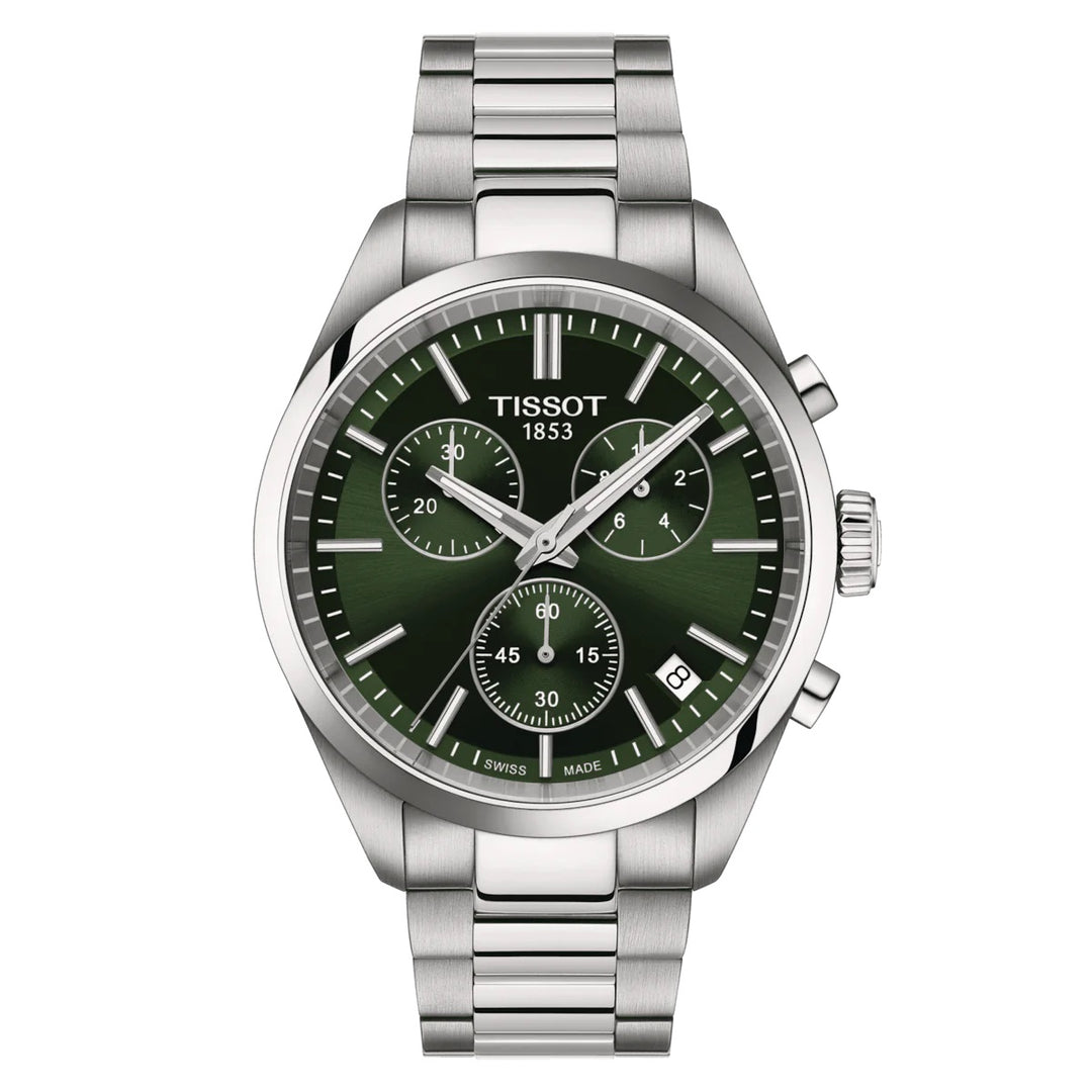 Tisssot watch PR 100 Chronograph 40mm green quartz T150.417.11.091.00