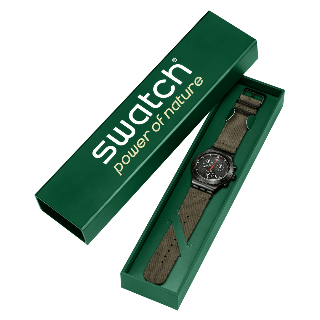 ساعة Swatch بواسطة BONFIRE Originals Irony Chorno 43mm YVB416