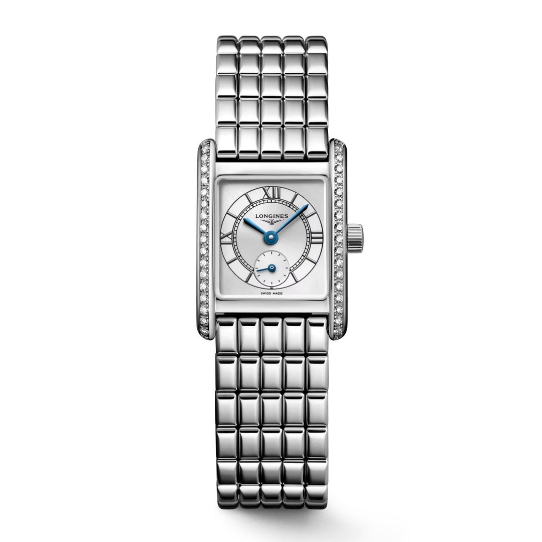 Longines orologio Mini Dolcevita 21.5x29mm argento diamanti quarzo acciaio L5.200.0.75.6 - Capodagli 1937