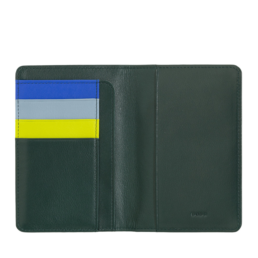 DUDU Multicolor RFID Passport Holder and Credit Cards