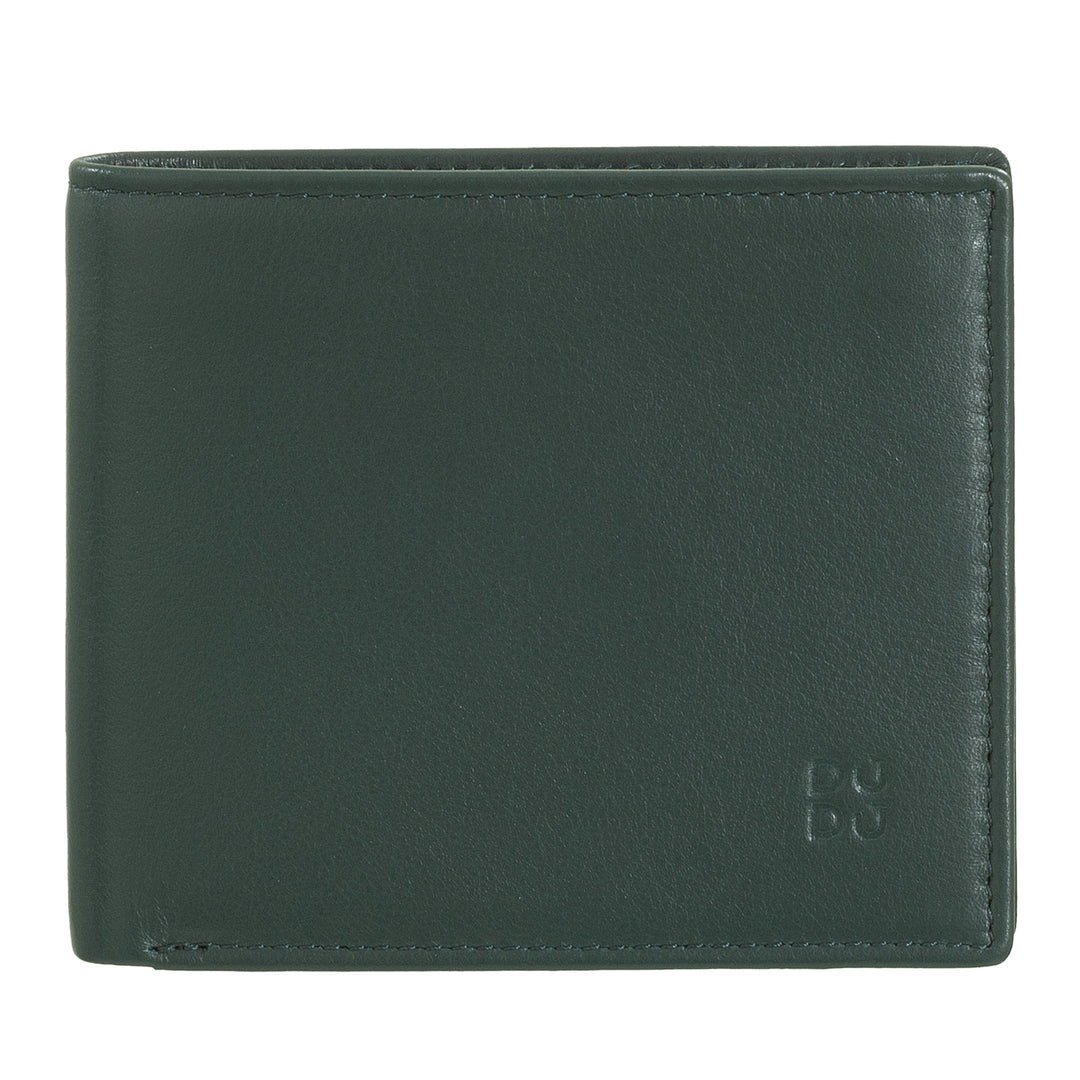 DUDU Small RFID Men's Wallet In Multicolor Leather Card Card Card