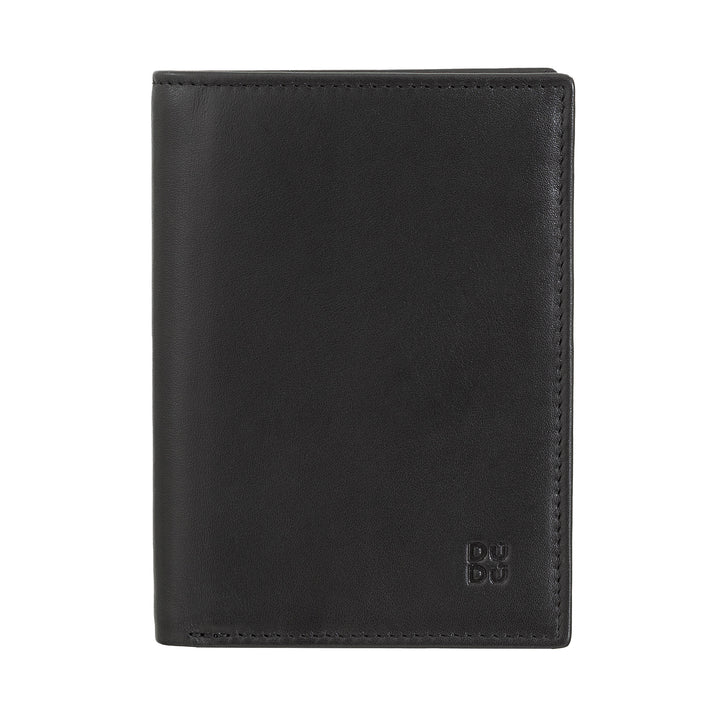 DUDU men's book portfolio rfid in multicolor leather leather with lightning