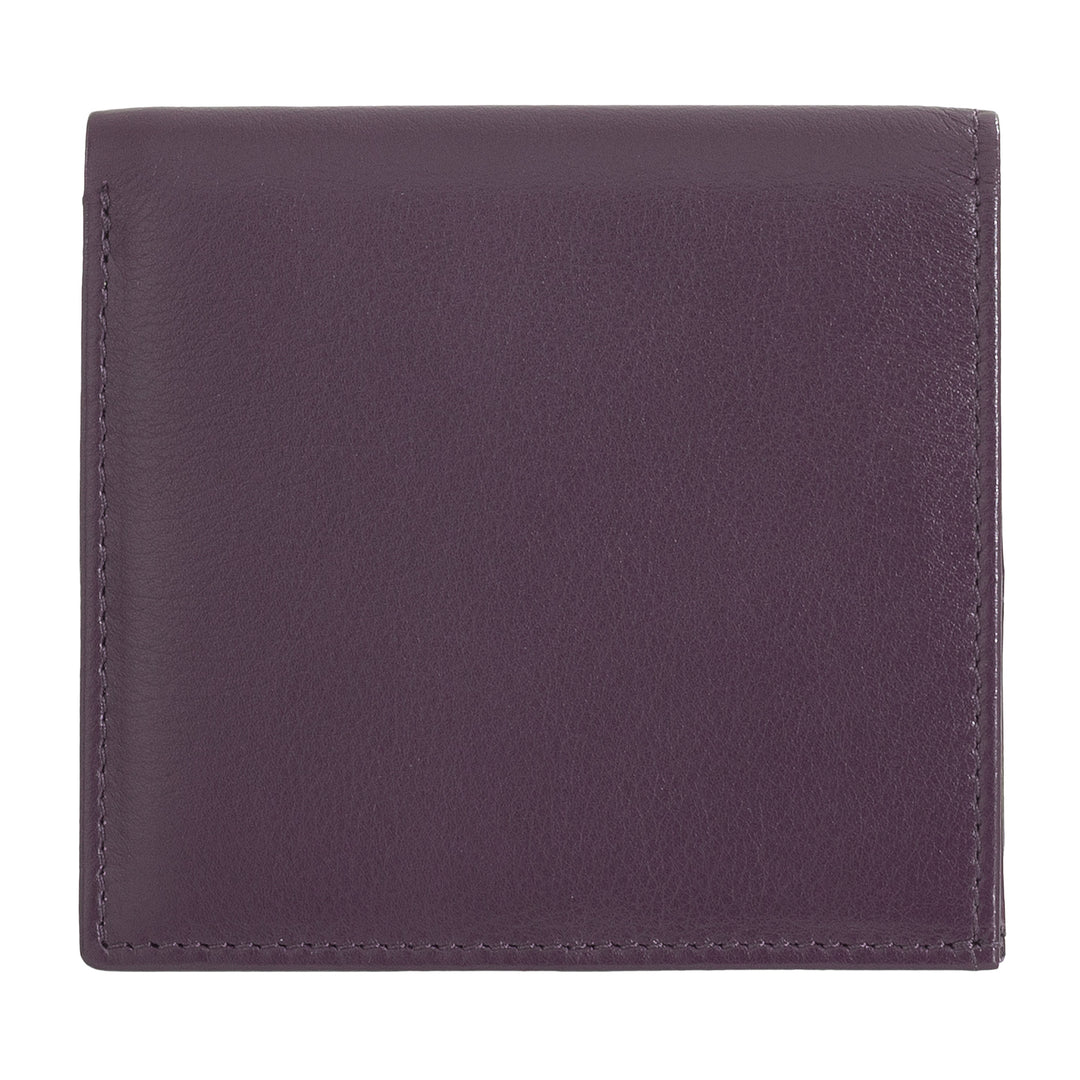 DUDU Multicolor Leather RFID Wallet Card and Coin Holder