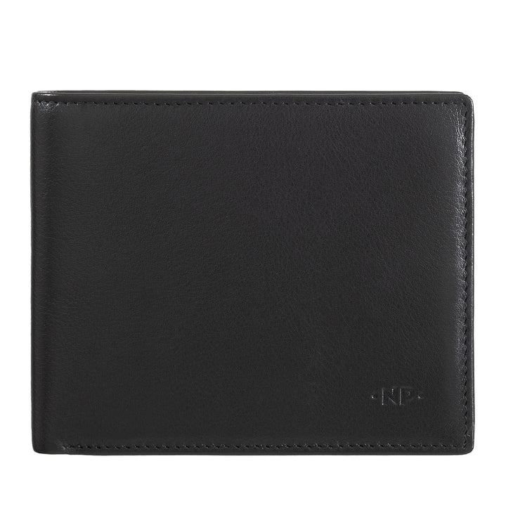 Cloud Leather Men's Wallet Slim Slim Leather Nappa with Coin Wallet and Credit Card Slot