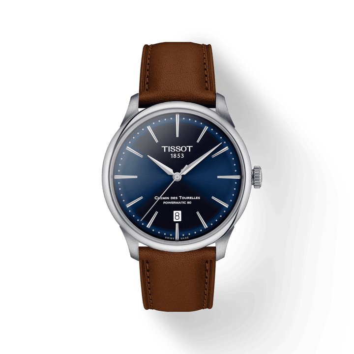 Tissot orologio Chemin Des Tourelles Powermatic 80 39mm blu automatico acciaio T139.807.16.041.00 - Capodagli 1937