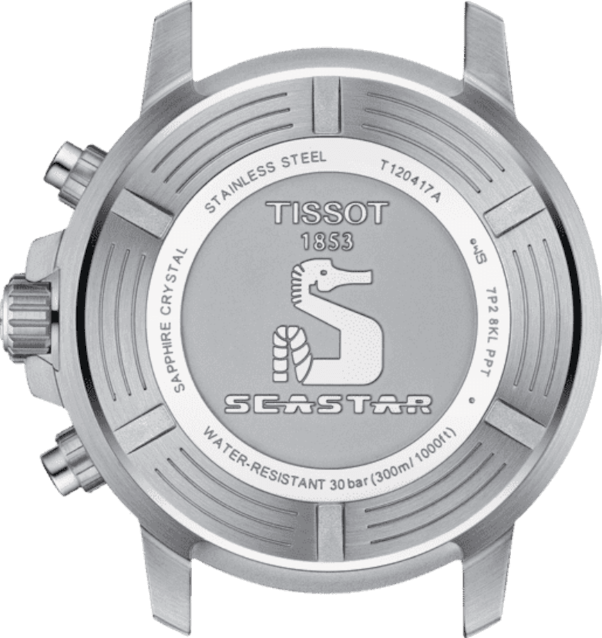 Tissot orologio Seastar 1000 Chronograph 45mm nero quarzo acciaio T120.417.17.051.03 - Capodagli 1937