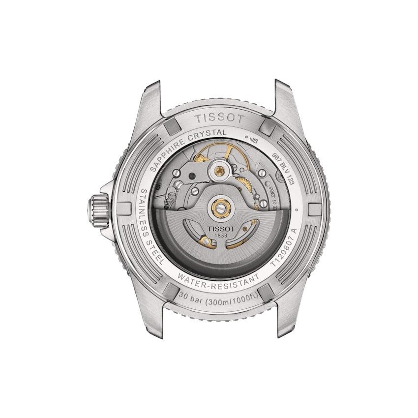 Tissot orologio Seastar 1000 Powermatic 80 40mm grigio automatico acciaio finiture PVD oro giallo T120.807.22.051.00 - Capodagli 1937