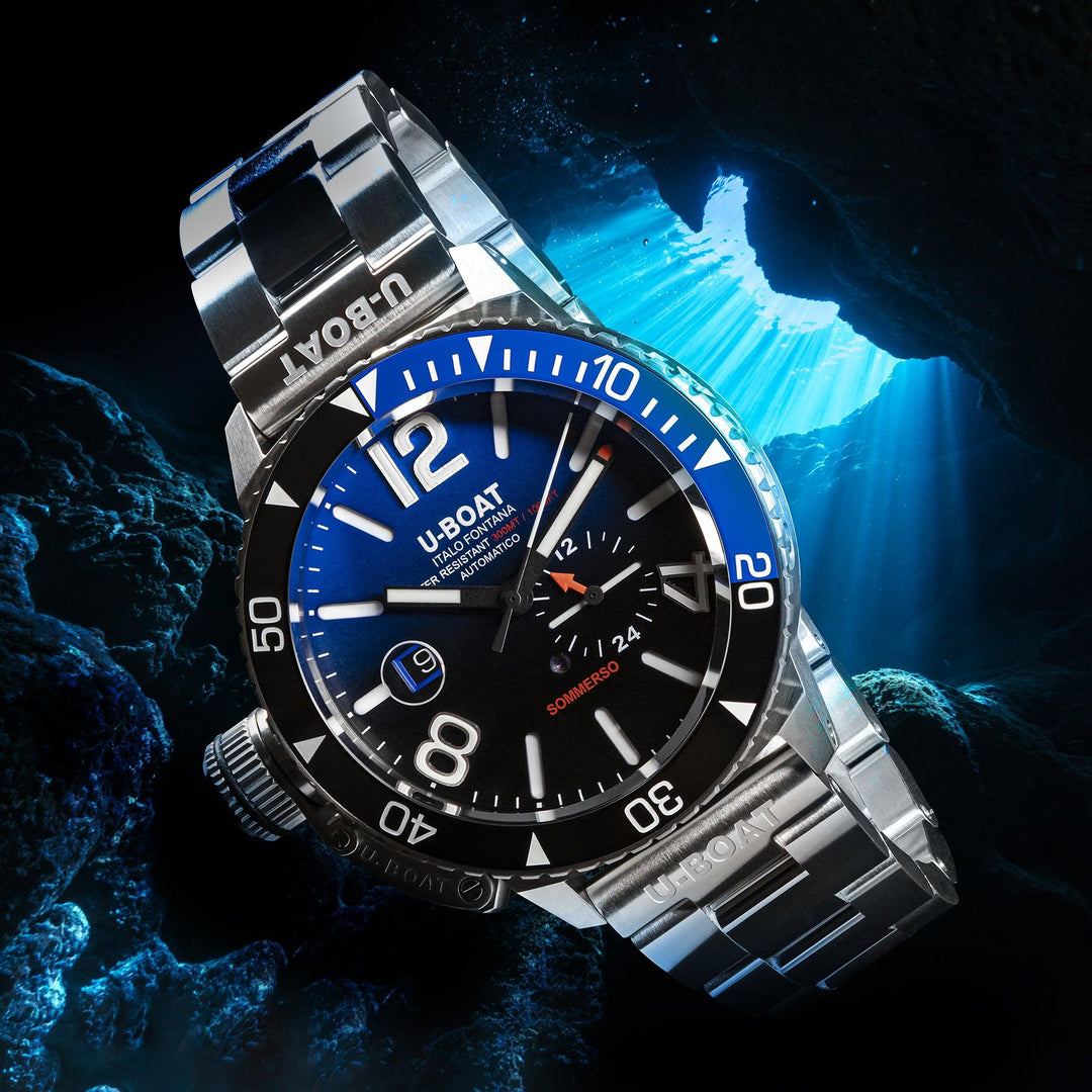 U-BOAT orologio Sommerso Ceramic Blue/MT 46mm blu automatico acciaio 9519/MT - Capodagli 1937