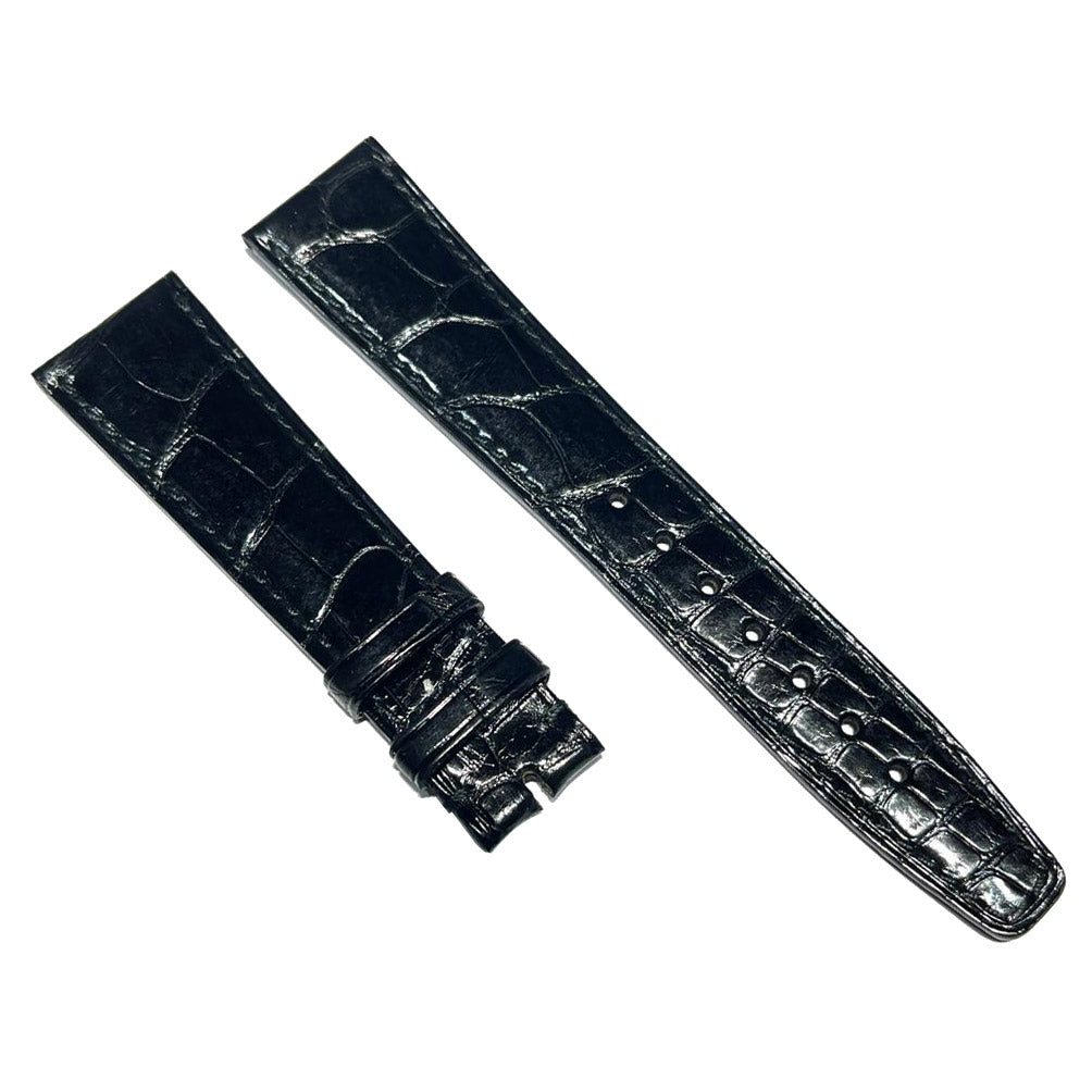 IWC Standard Glossssy Black Alligator Strap 20/16 for Pin Buckle IWA05903