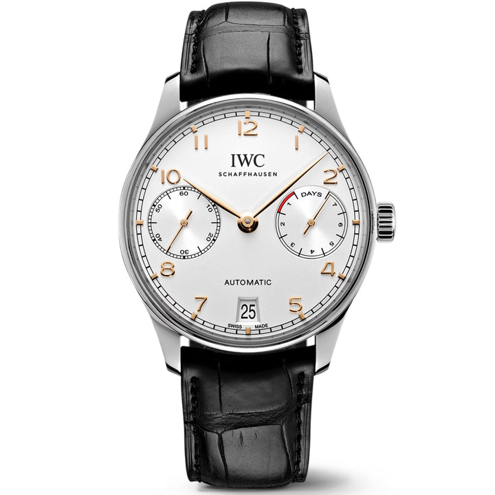 IWC Standard Glossssy Black Alligator Strap 22/18 for Ardiglione Buckle IWA47712