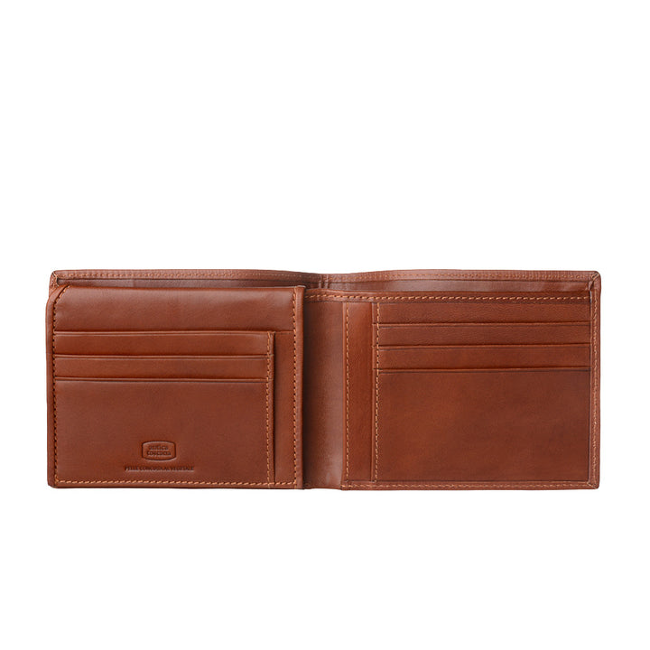 محفظة Antica Toscana للرجال في Vera Italian Leather مع 9 جيوب بطاقة البطاقة وحامل الأوراق النقدية