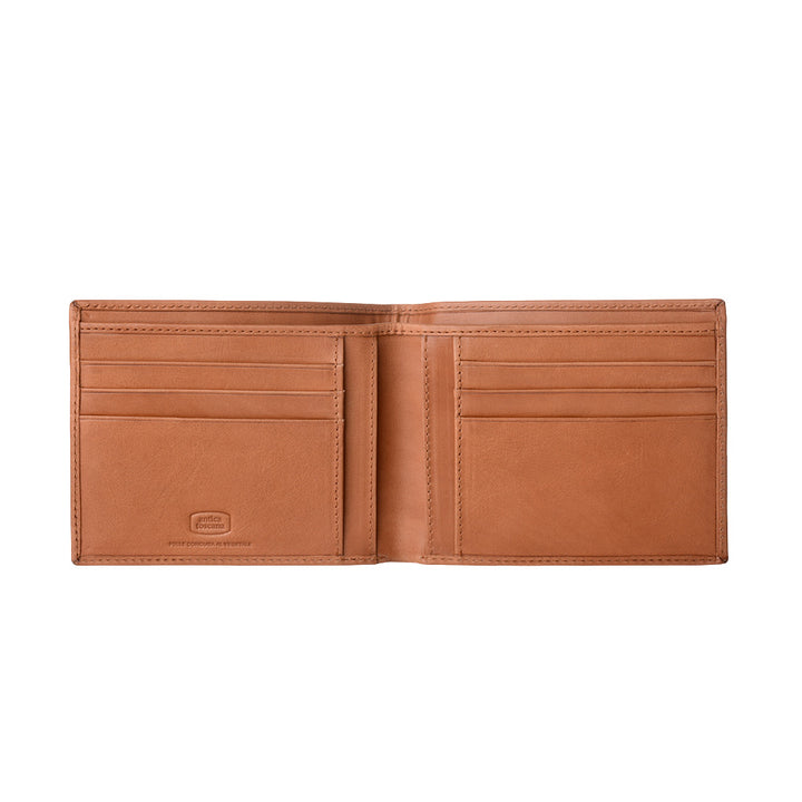 محفظة رجالية أنيقة من جلد طبيعي إيطالي مع 6 جيوب حاملي البطاقات وبطاقات