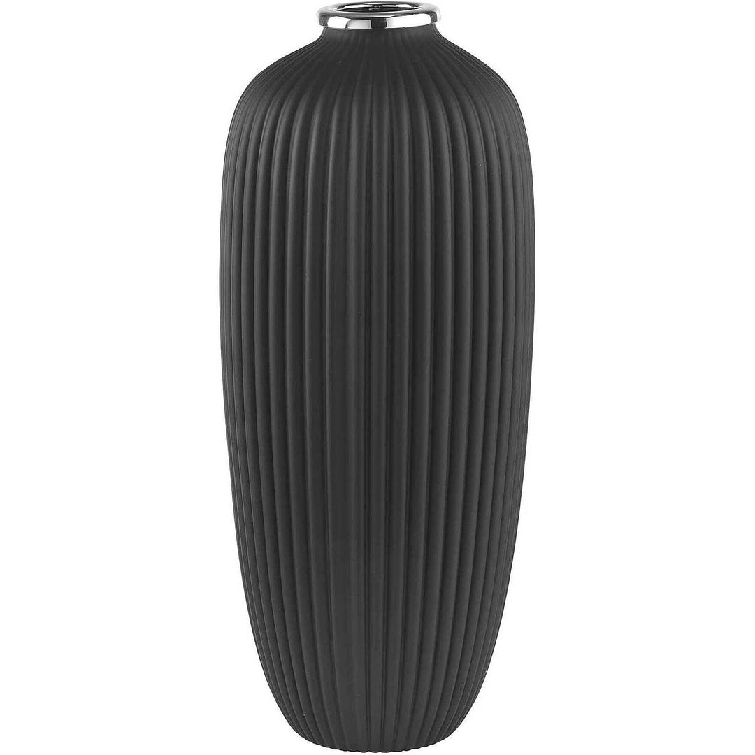 Argenesi Cramic Vase Coste 20cm H.45cm Opaco Black 1،754239