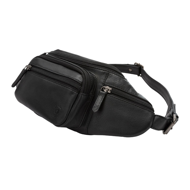 حقيبة جلدية للرجال مع حزام البطن من الجلد Nuvola