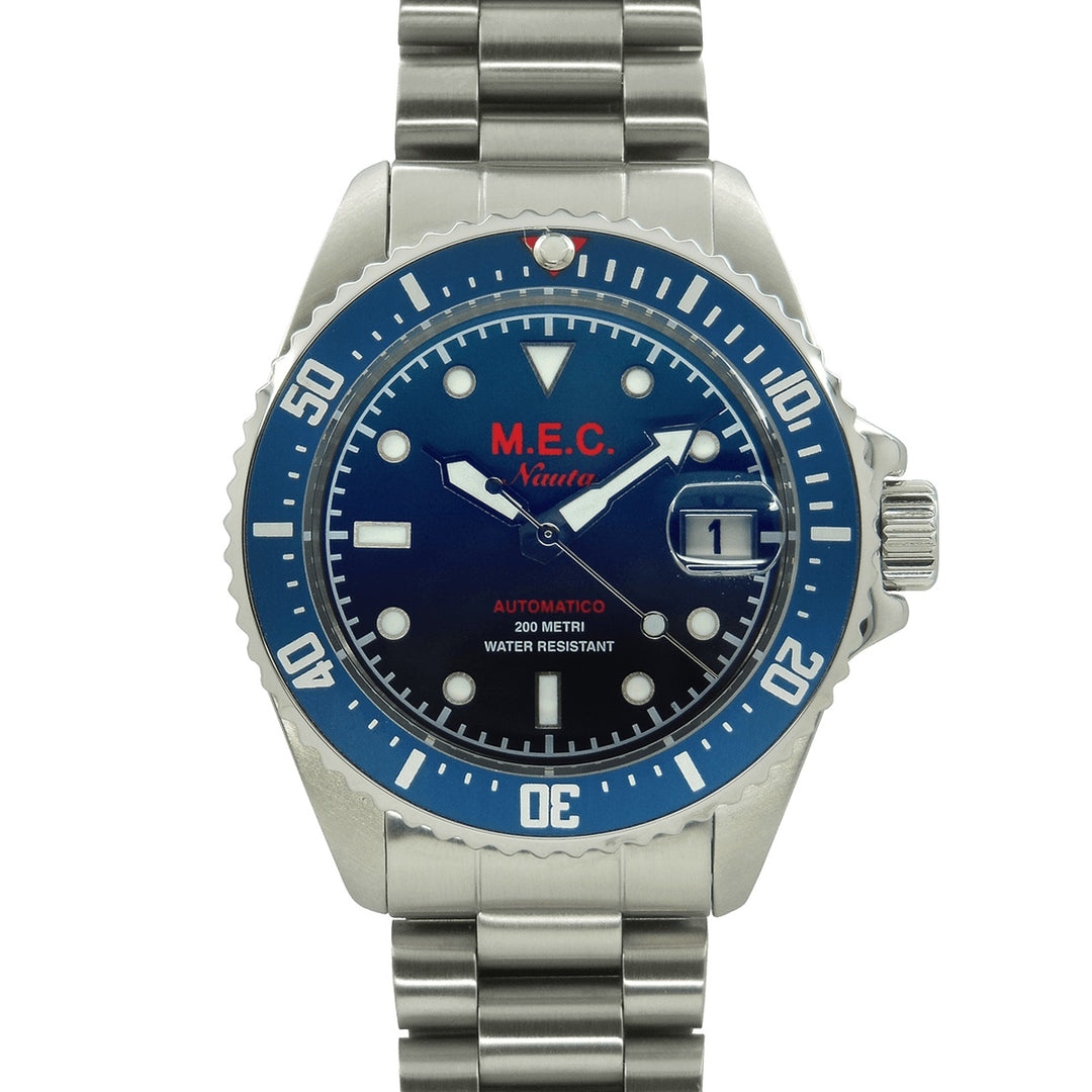 M.E.C. ساعة NAUTA BL 40MM الأزرق التلقائي الفولاذ NAUTA BL (21)