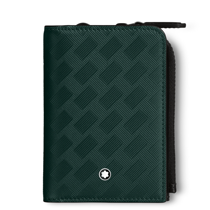 Montblanc 3 compartments zippered Montblanc Extreme 3.0 green credit card holder 130461