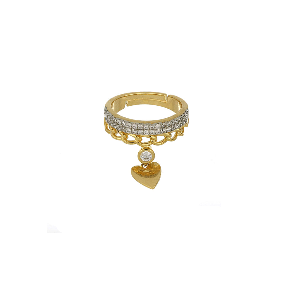 قلب ميلانو خاتم كوبي غاليري فيكتوريا إميلانو جمع الفضة 925 النهاية PVD الذهب الأصفر 24938730