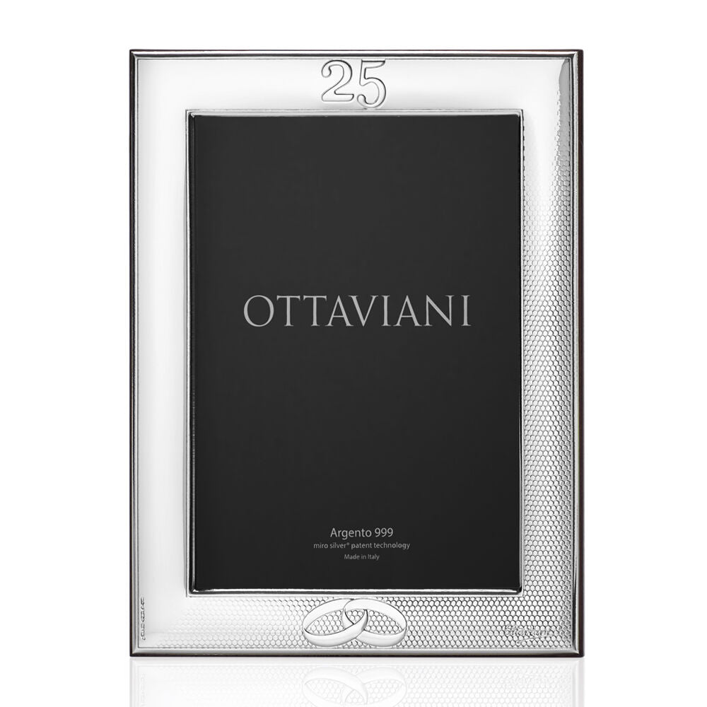 Ottaviani Frame 25 Years of Wedding 13x18cm Silver Laminated 999 5014A