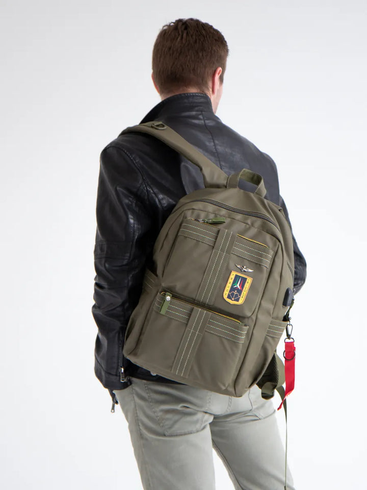 Aeronautica Military Backpack التقنية حامل PC السهام AM345-BL
