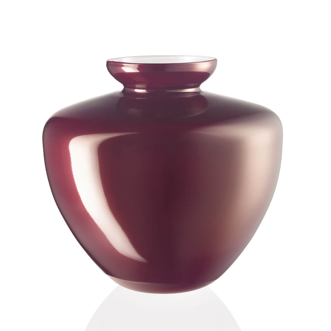 Ivv جرة Capalbio ح 24،5cm الزجاج الزخرفية أحمر لامع 871.2