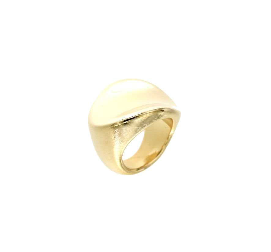 Pitti و Sisi Urban Ring Silver 925 PVD Gold Finition Gold Gold AN 8140G