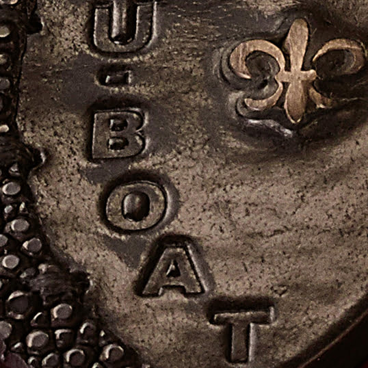 U-BOAT سلسلة المفاتيح راي جلد فضة 4945
