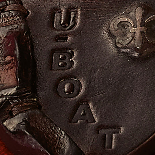 U-BOAT مفتاح سلسلة التمساح جلد فضة 4948