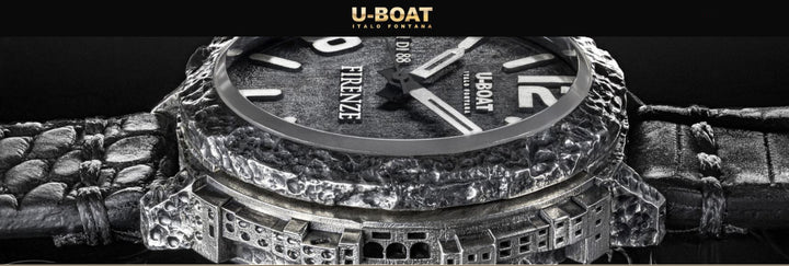 U-BOAT ووتش فلورنسا الفضة طبعة محدودة 88 نموذج 45MM الفضة التلقائي 925 الفضة فلورنسا الفضة