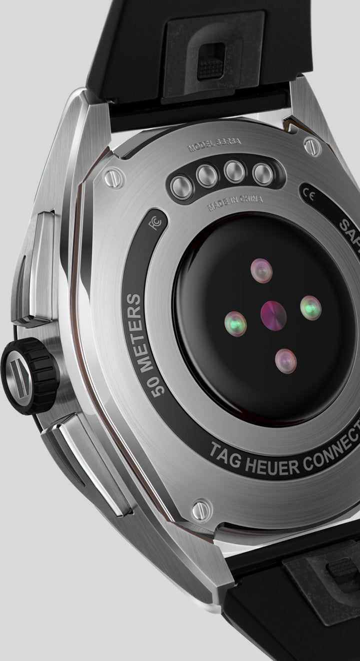 Tag Heuer ساعة ذكية Connected Calibre E4 45mm أسود صلب SBR8A10.BT6259
