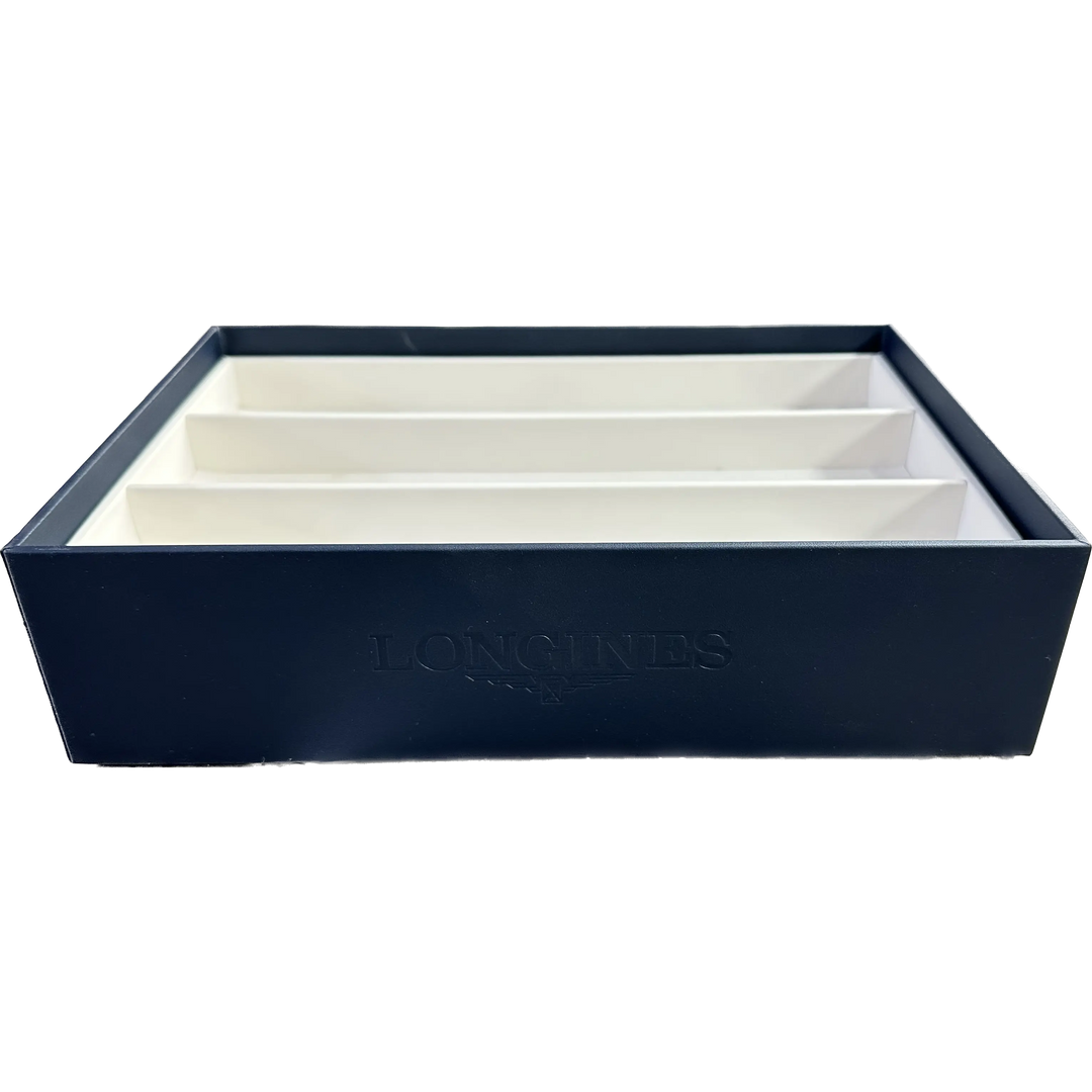 لونجينز صندوق يحمل 6 ساعات جلد أزرق / أبيض L800167793