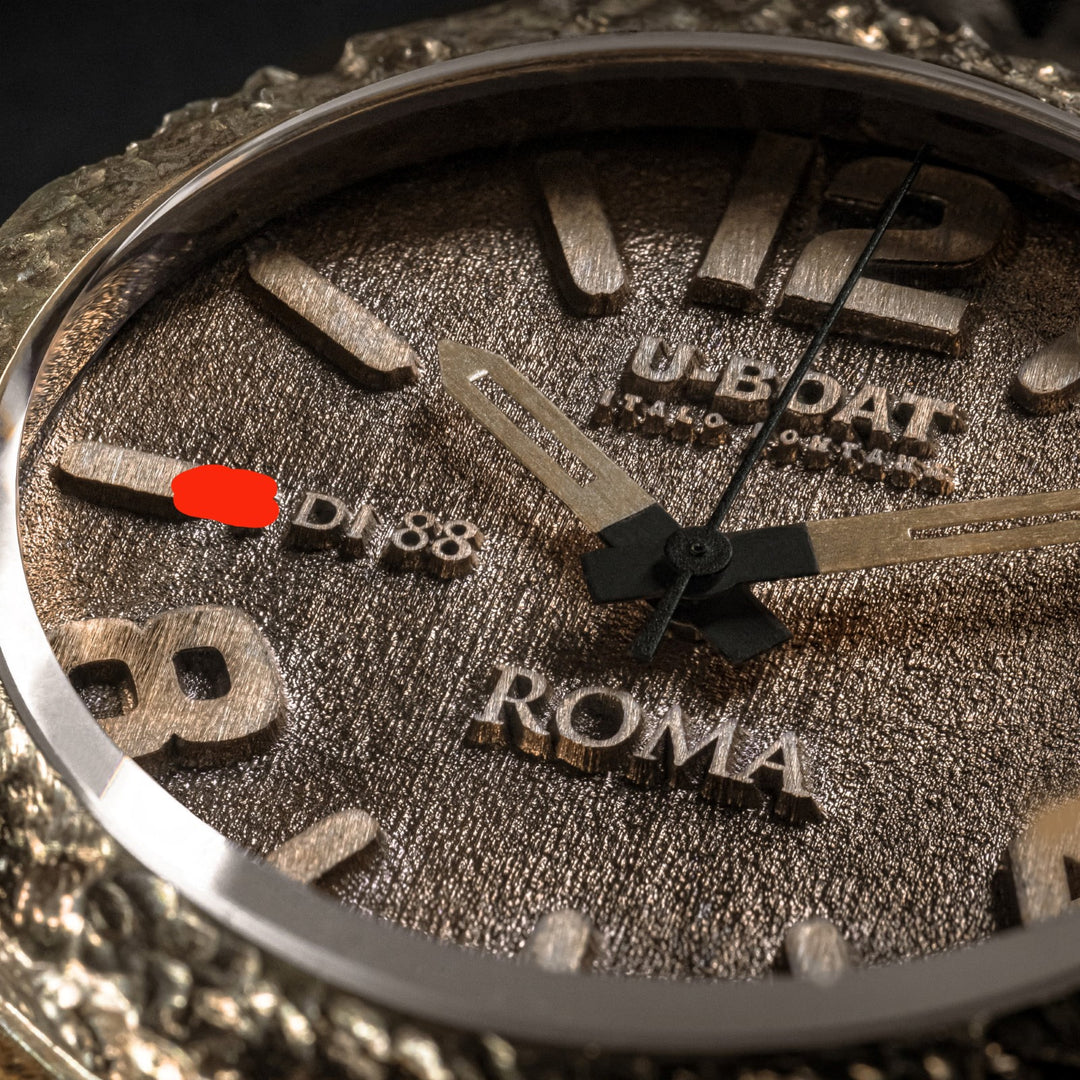 U-BOAT ساعة روما البرونزية طبعة محدودة 88 نموذج 45mm البرونزية التلقائي روما البرونزية