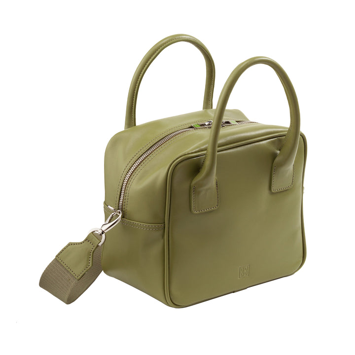 DuDu حقيبة يد المرأة المصنوعة يدويا من الجلد المصنوعة في إيطاليا حقيبة الكتف مع حقيبة الكتف وسحاب