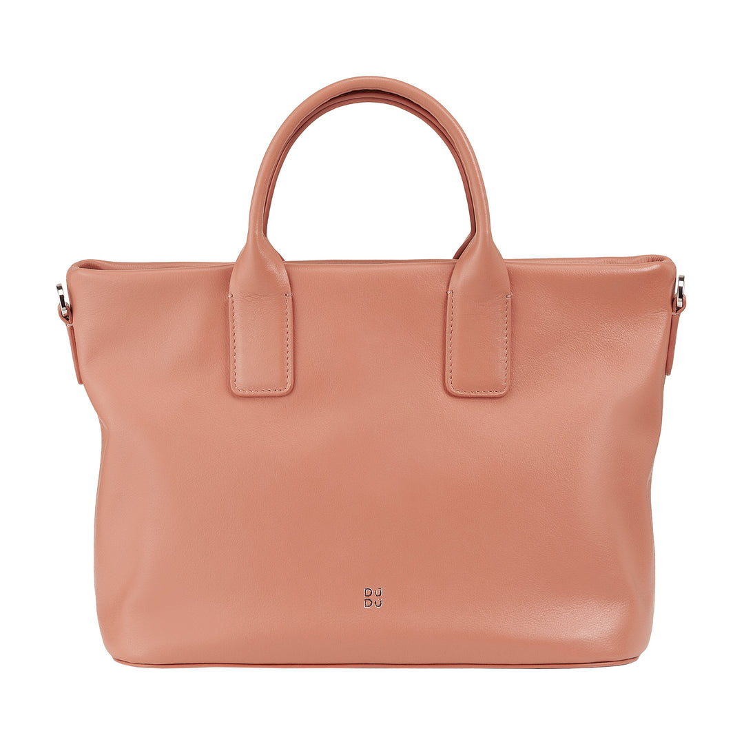 DuDu حقيبة يد نسائية جلدية مع كتف، حقيبة صغيرة مع سحاب وكتف قابل للإزالة، حقيبة أنيقة ملونة