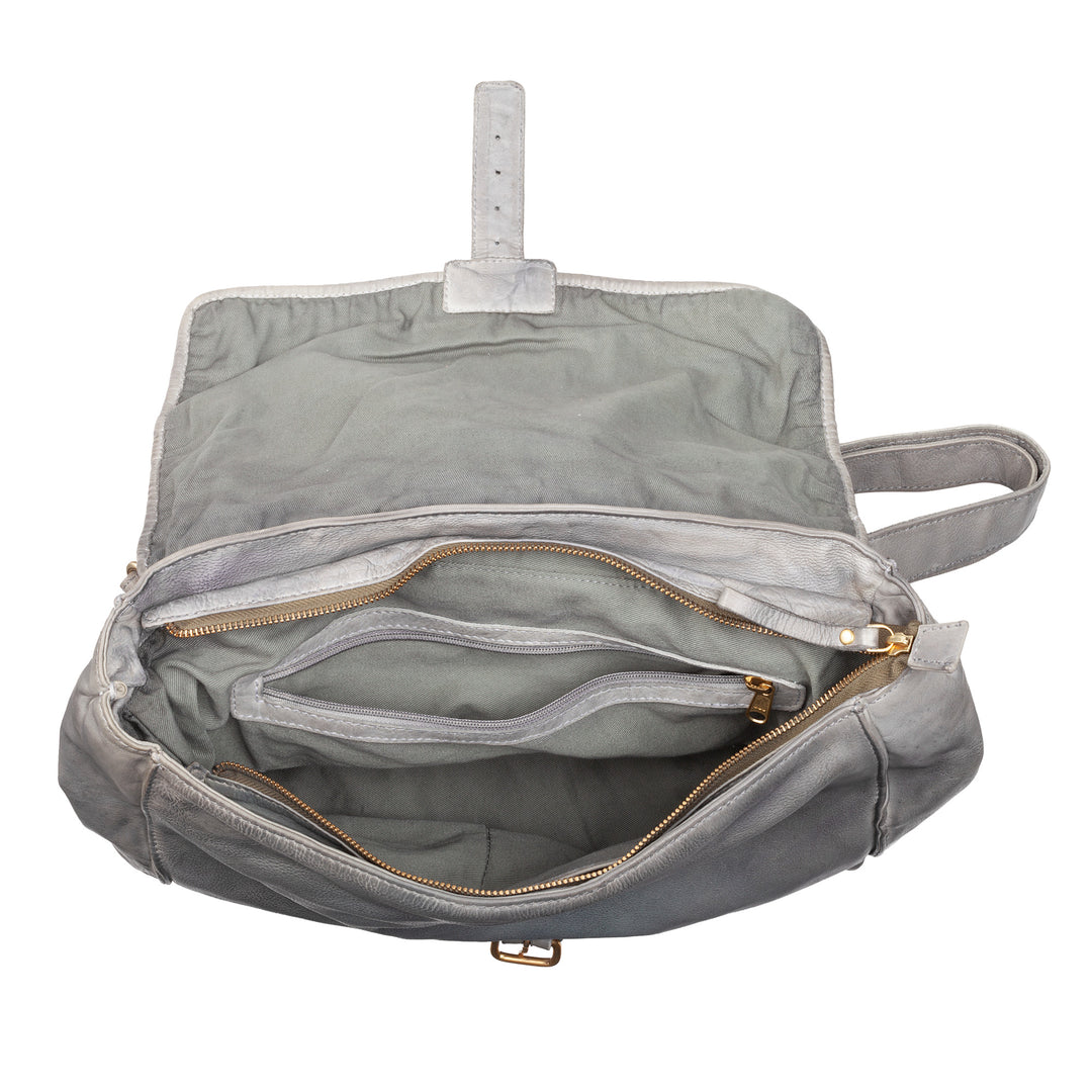 حقيبة كتف نسائية كبيرة منسوجة من DUDU مصنوعة من الجلد العتيق مع سحاب للإغلاق وغطاء قلاب