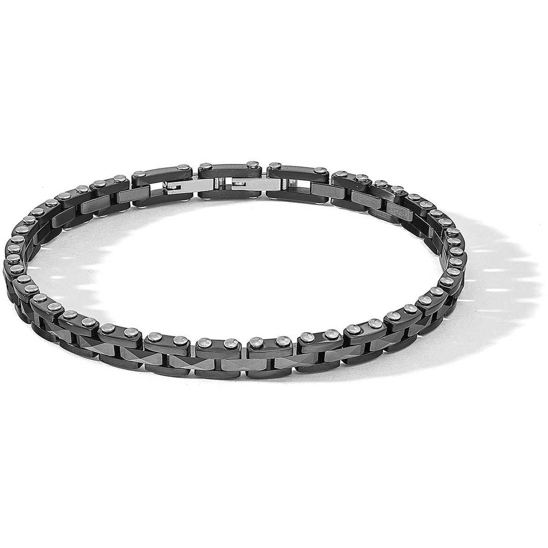 Comets bracelet Tyres steel ceramic cubic zirconia UBR 1084
