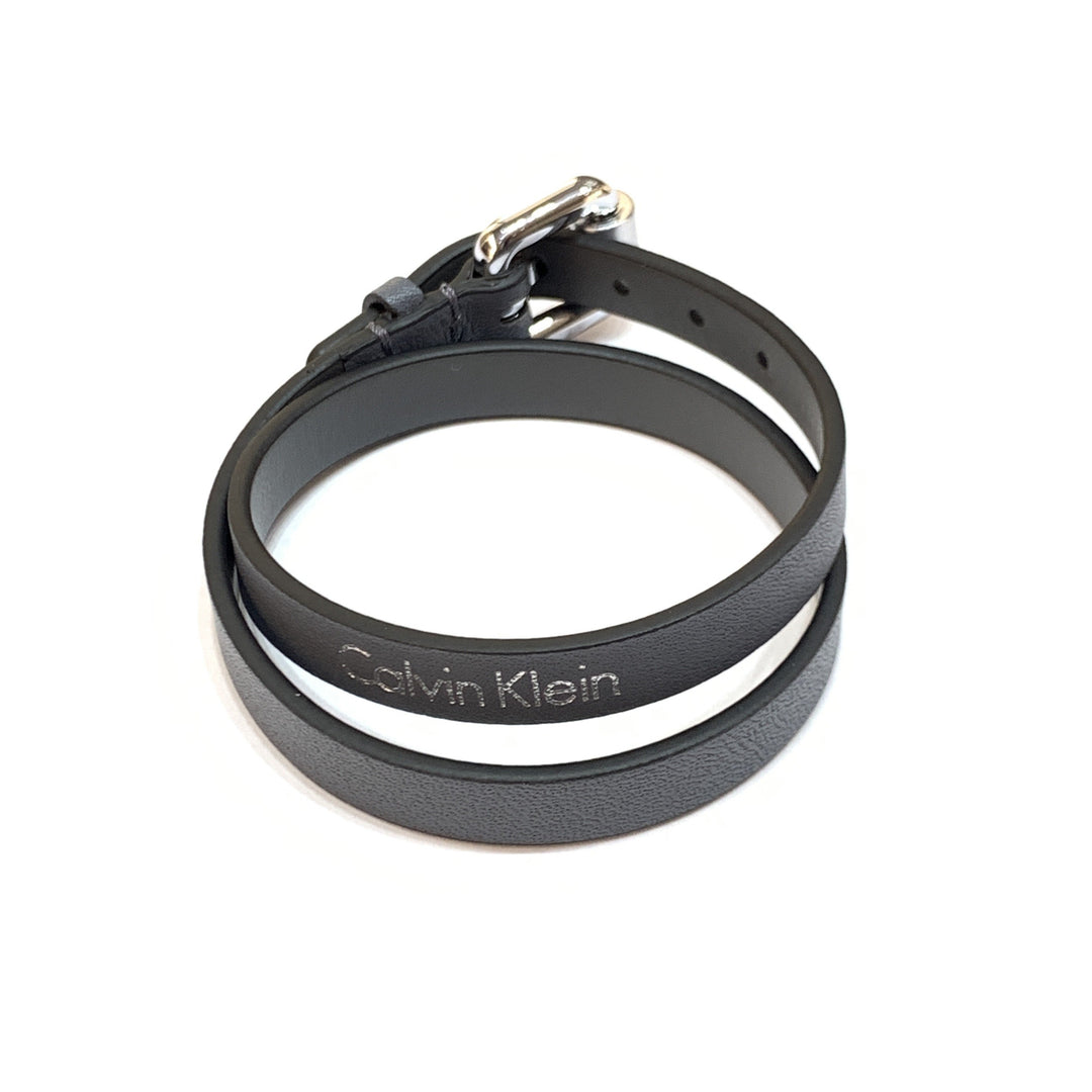 Calvin Klein bracciale Adventurous donna pelle grigia misura piccola KJ5NAB79010S - Gioielleria Capodagli