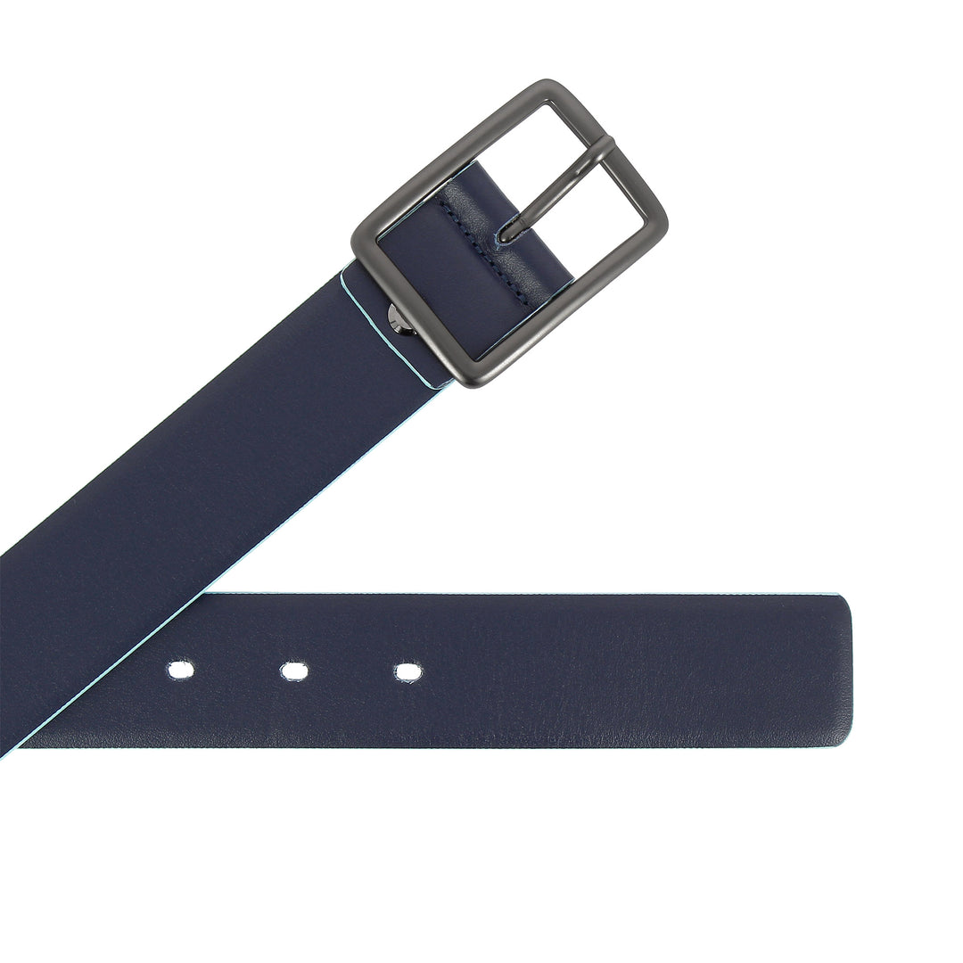 حزام دودو للرجال في جلد ناعم حقيقي مصنوع في إيطاليا ثنائية النمط غير الرسمي 34 مم