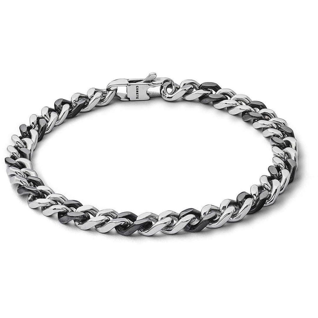 Comete bracciale Chain acciaio e acciaio finitura PVD nero UBR 1022 - Capodagli 1937