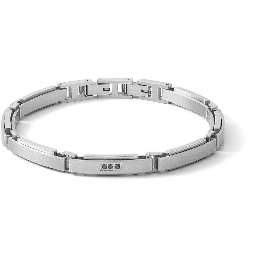 Comete bracciale Suits acciaio zirconi neri UBR 1059 - Capodagli 1937