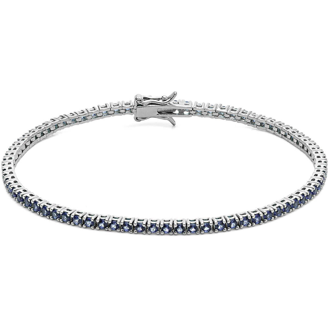 Comete bracciale Tennis argento 925 zirconi blu UBR 995 M18 - Capodagli 1937