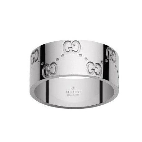 Gucci anello Icon oro bianco 18kt misura 13 073238 09850 9000 - Gioielleria Capodagli