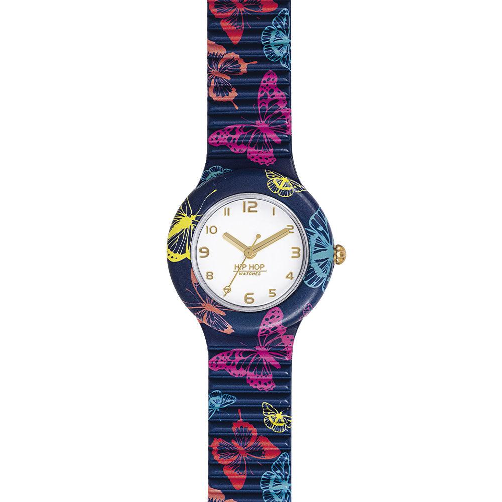 Hip Hop orologio BLUE BUTTERFLY Animals Addicted collection 32mm HWU1059 - Capodagli 1937