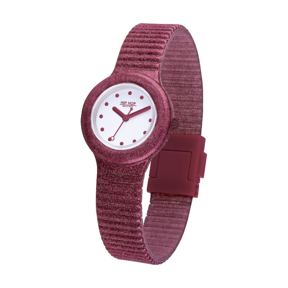 Hip Hop orologio BORDEAUX GLITTER Sparkling Mania collection 32mm HWU1022 - Capodagli 1937